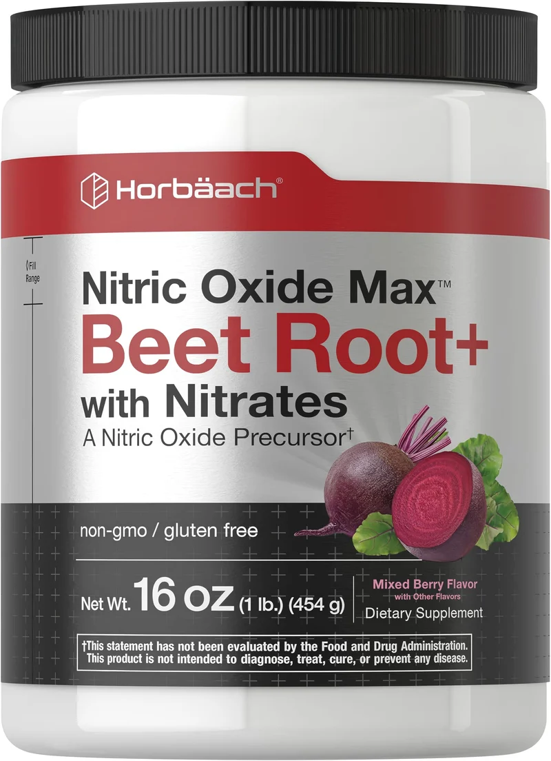Nitric Oxide Max Beet Root (Mixed Berry), 16 oz (454 g) Bottle