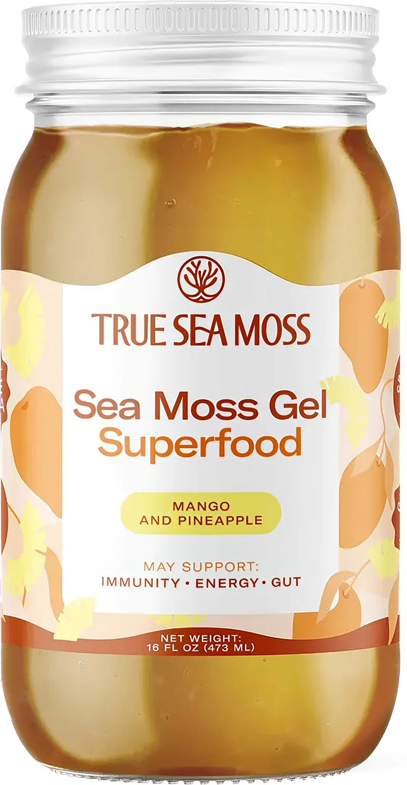 Sea Moss Gel (Mango and Pineapple), 16 fl oz Gel