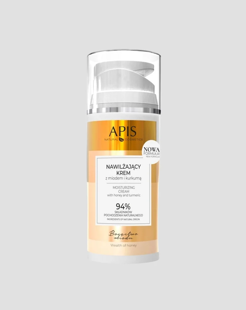 Richesse du miel, Crème hydratante pour peaux sensibles au miel et au curcuma Apis