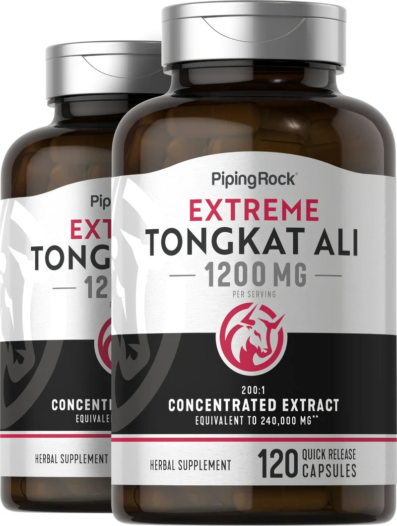Tongkat Ali Longjack, 1200 mg (per serving), 120 Quick Release Capsules, 2 Bottles