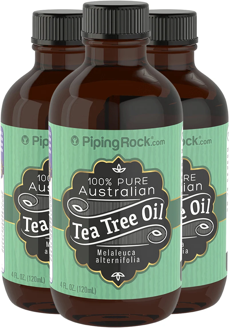 Tea Tree Pure Australian Essential Oil (GC/MS Tested), 4 fl oz (118 mL) Bottles, 3 Bottles
