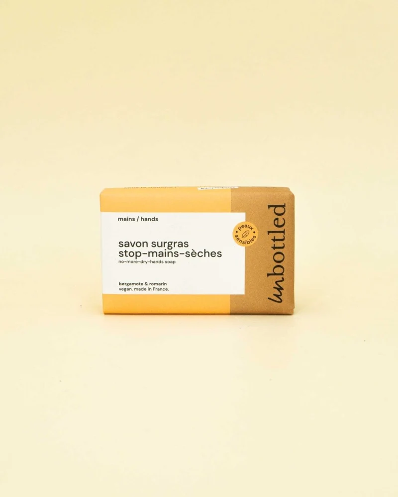 Savon surgras - Mains - Hydratant - Bergamote & Romarin