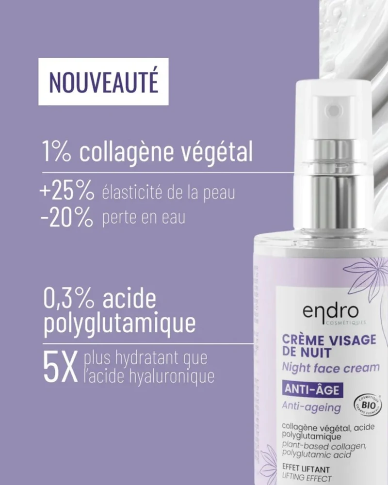 Crème de nuit - Anti-âge - Collagène