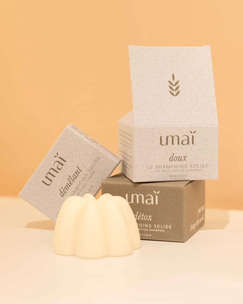 Coffret - Trio solide Umaï - Shampoing doux, détox et après shampoing