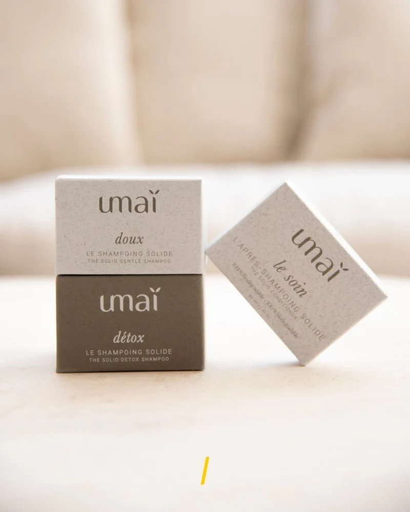 Coffret - Trio solide Umaï - Shampoing doux, détox et après shampoing