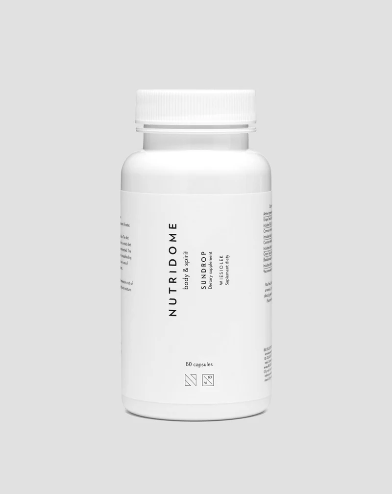 Huile d'onagre Nutridome avec oméga-6 et 9 pour une peau saine et la réduction du cholestérol LDL - 60 pcs.