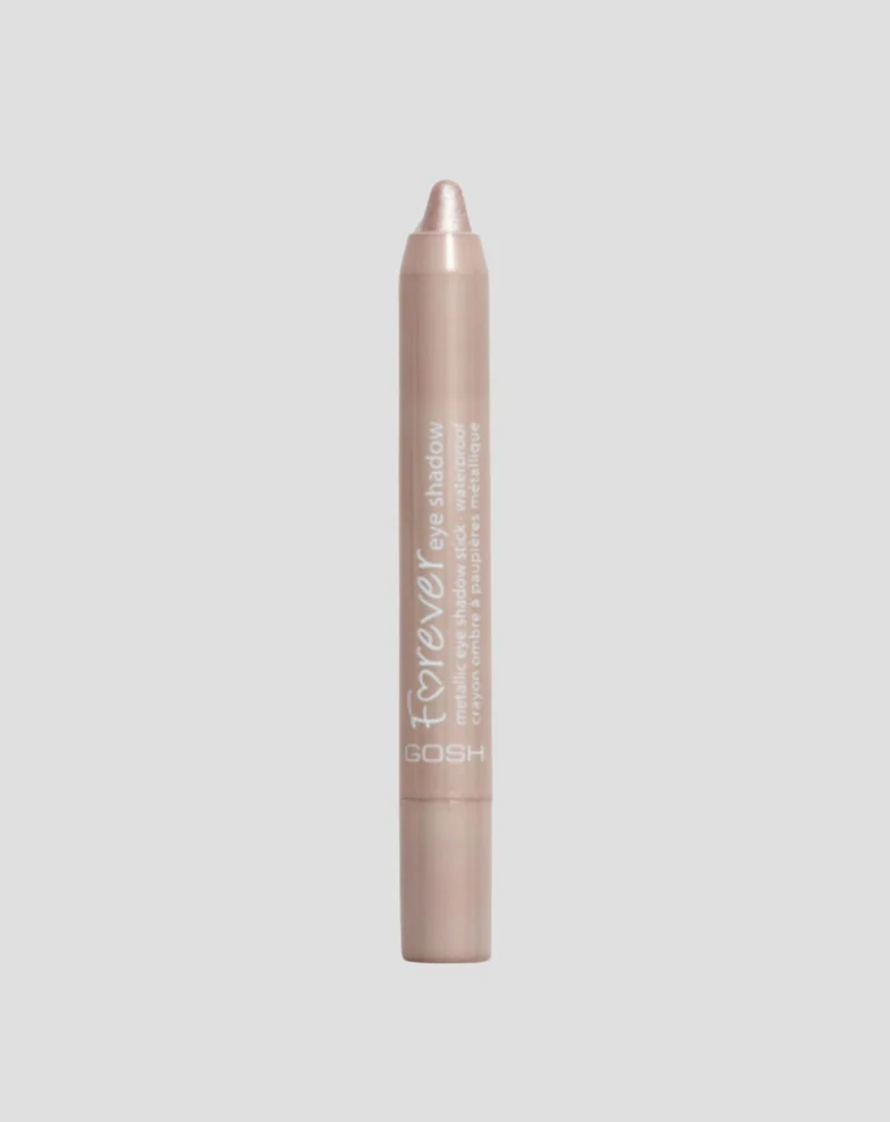 Ombre à paupières métallique au crayon waterproof Forever 01 Silver Rose Gosh