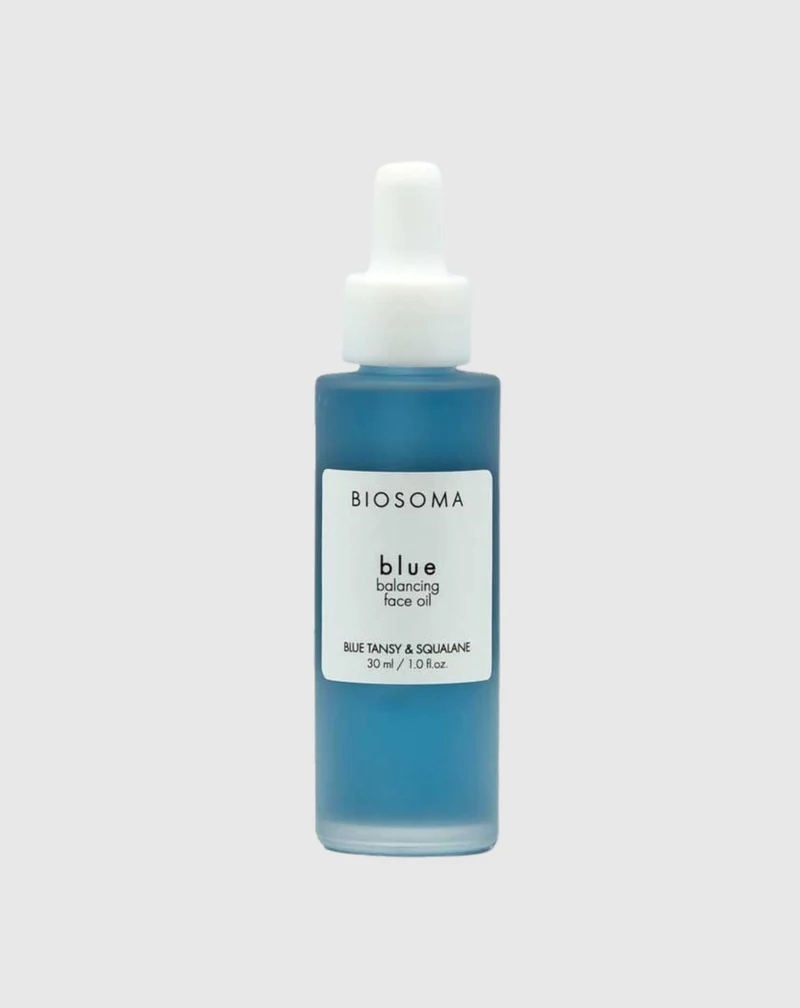 Huile bleue équilibrante Biosoma à la verdure marocaine