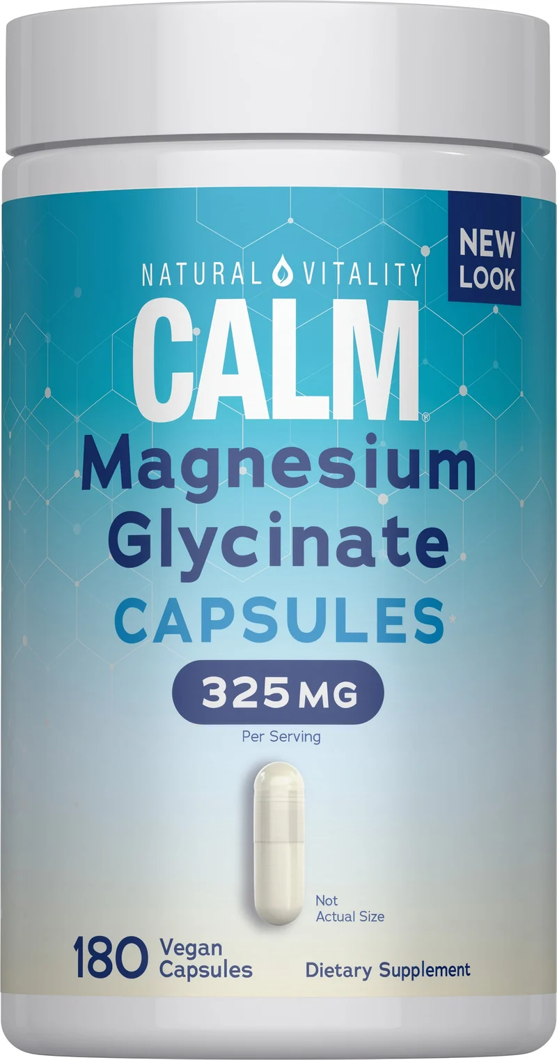 CALM Magnesium Glycinate, 325 mg, 180 Vegan Capsules