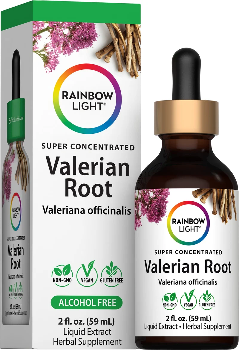 Valerian Root Liquid Herbal Extract Alcohol Free, 2 fl oz (59 mL) Liquid