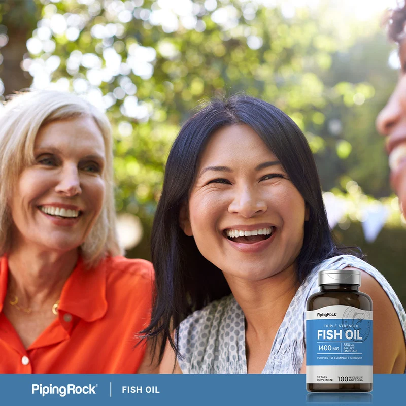 Triple Strength Omega-3 Fish Oil 1400 mg (850 mg Active Omega-3), 100 Quick Release Softgels