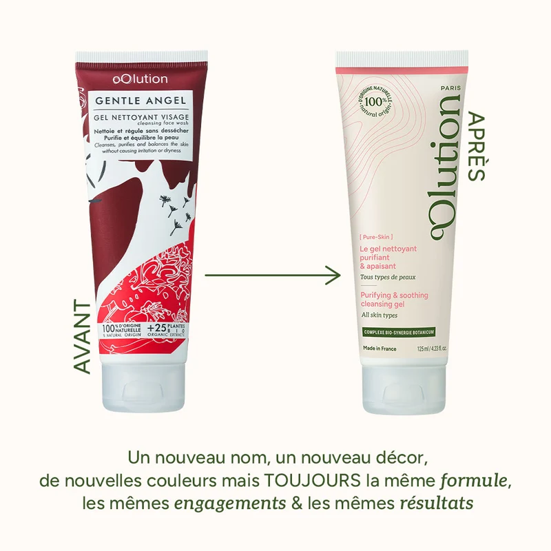 Le gel nettoyant purifiant & apaisant
