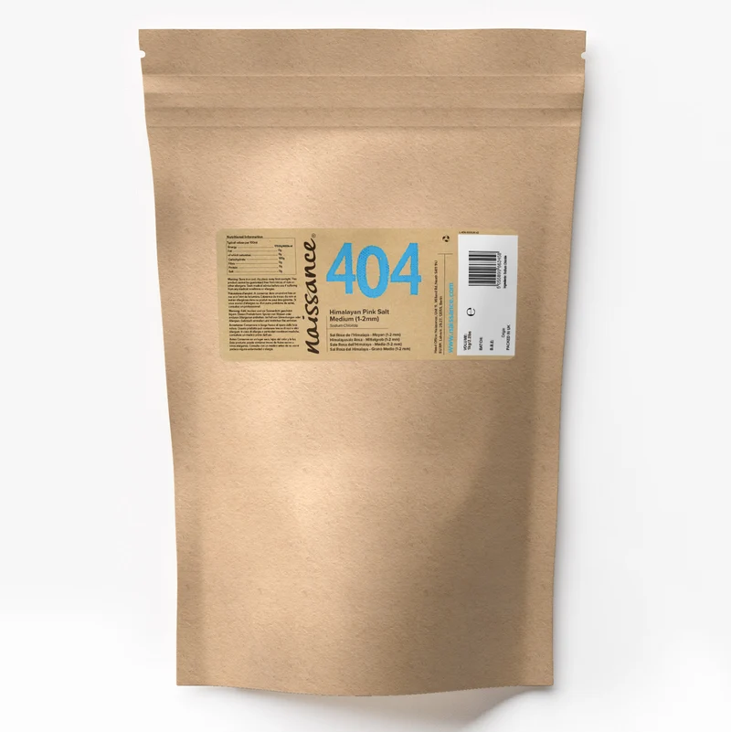 Sel Rose de l'Himalaya - Moyen (1-2mm) (N° 403/404) - Sachet Refermable