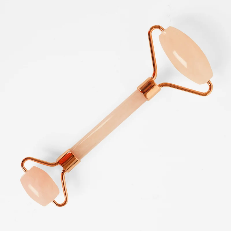 Rouleau Visage en Quartz Rose