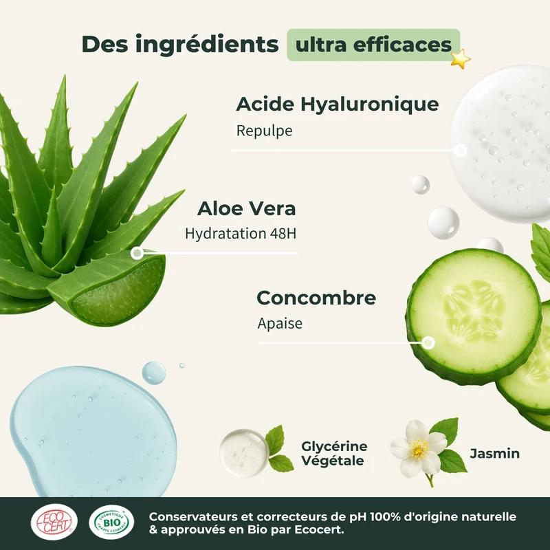 Sérum Acide Hyaluronique Certifié Bio