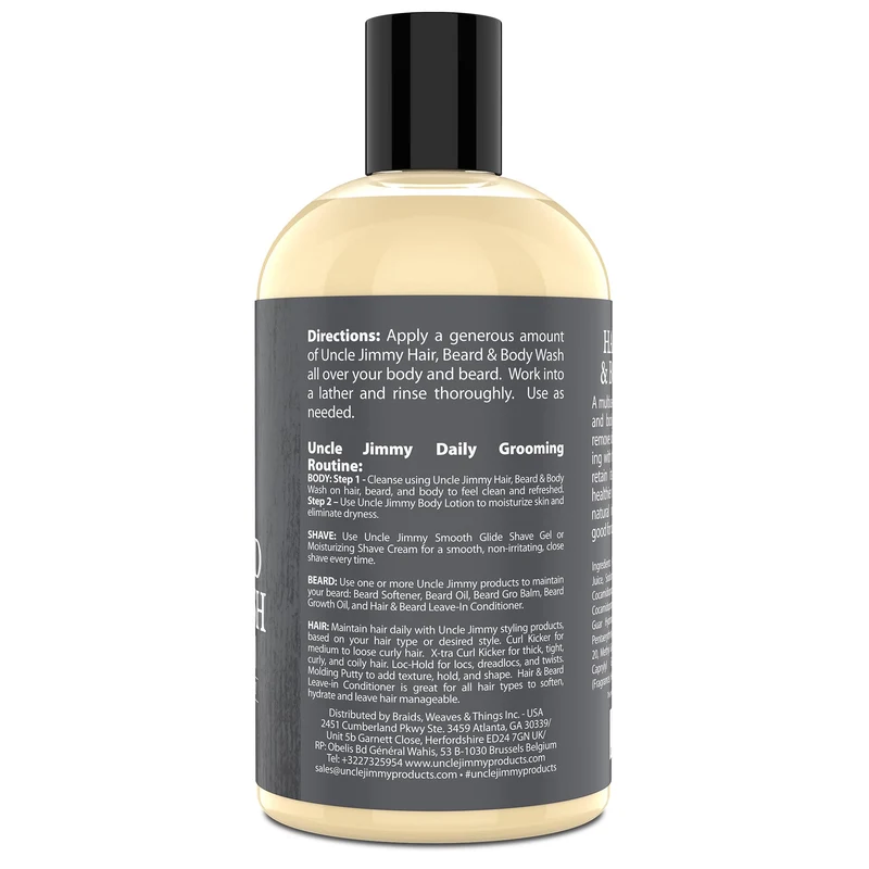 Uncle Jimmy - Soin multi-usage homme pour cheveux & barbe - 356 ml