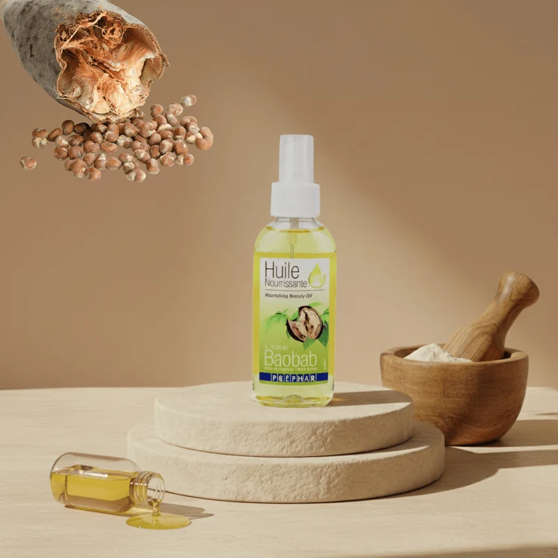 Préphar - Huile de baobab restructurante - Corps & cheveux - 100ml