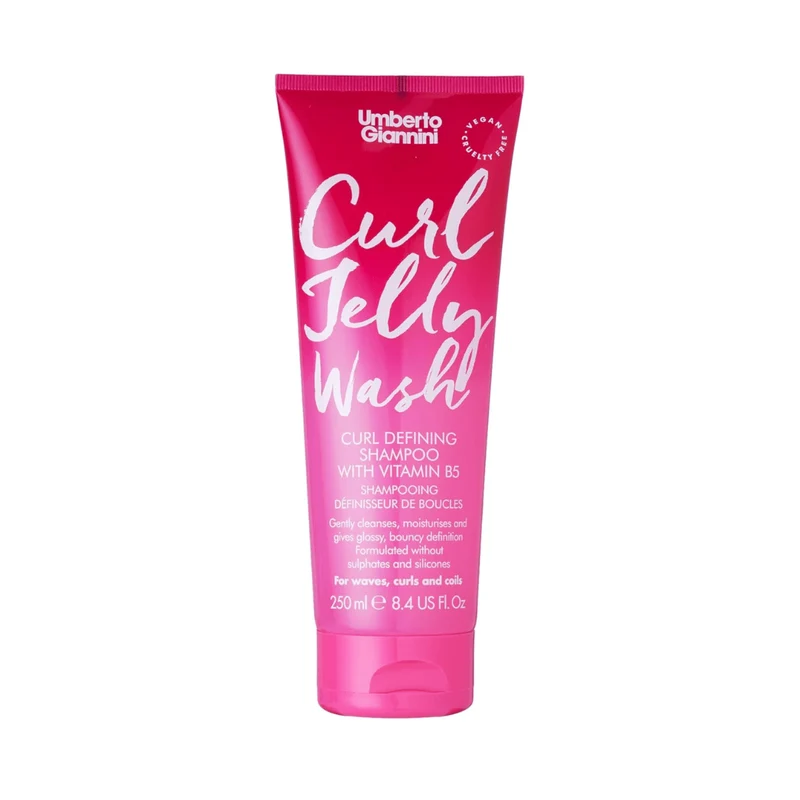 Umberto Giannini - Shampoing végétal 100% sans sulfate 250ml Curl Jelly Wash (100% Sulphate Free Vegan Shampoo)