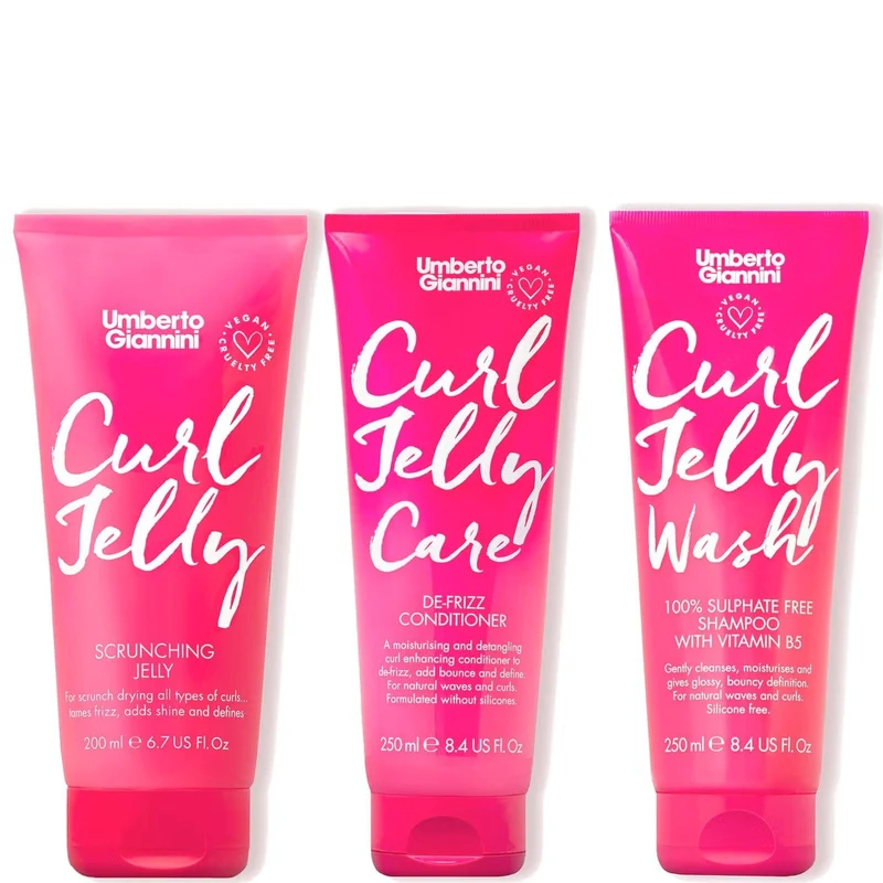 Umberto Giannini - Shampoing végétal 100% sans sulfate 250ml Curl Jelly Wash (100% Sulphate Free Vegan Shampoo)