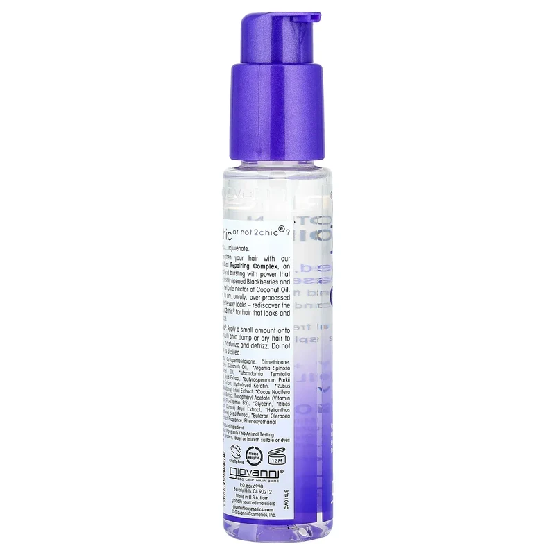 Giovanni - Sérum et huile réparateur pour les cheveux - 81ml