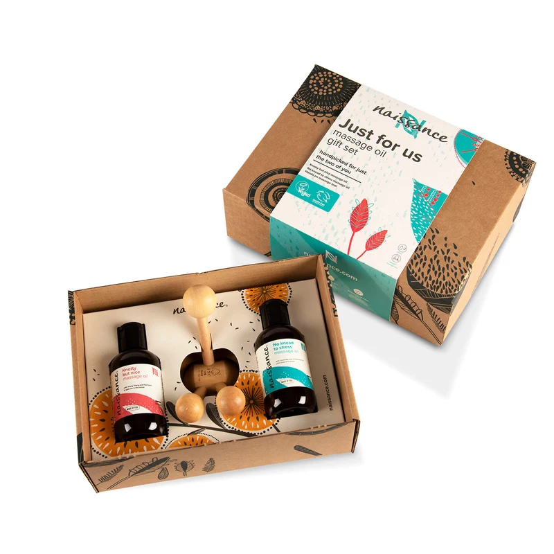 Huiles de Massage pour Couple « Just For Us » - Coffret Cadeau - 2 x 100ml