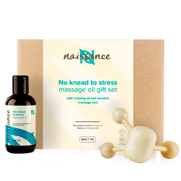 Huile de Massage Relaxante « No Knead to Stress » - Coffret Cadeau - 100ml