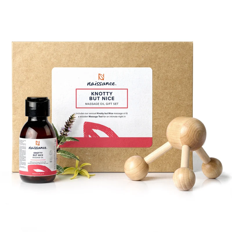 Huile de Massage Sensuelle « Knotty but Nice » - Coffret Cadeau - 100ml