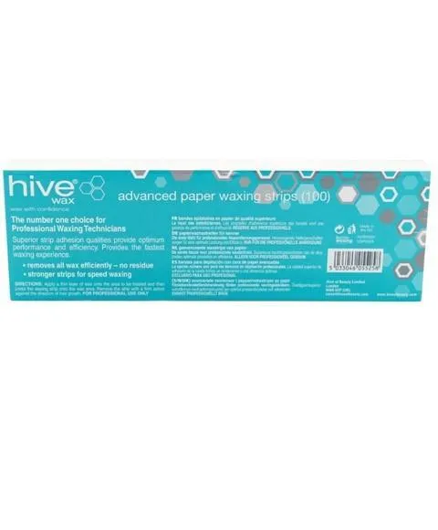 Hive - Bandes de cire (Paper Waxing Strips) - 100 bandes