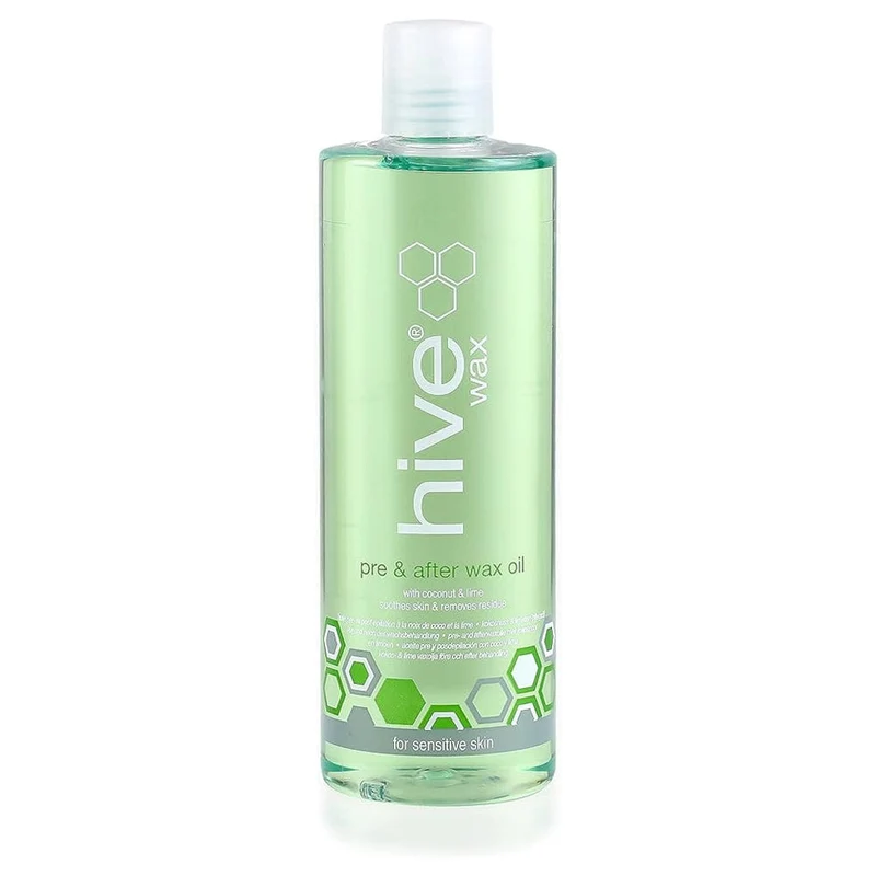 Hive - Huile pré/post épilatoire à l'huile de coco et citron (Pre And After Wax Oil With Coconut And Lime) - 400 ml