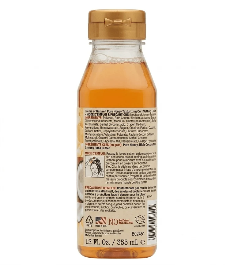 Creme of Nature - Lotion texturisante pour les boucles - Texturizing Curl Setting Lotion - 355ml