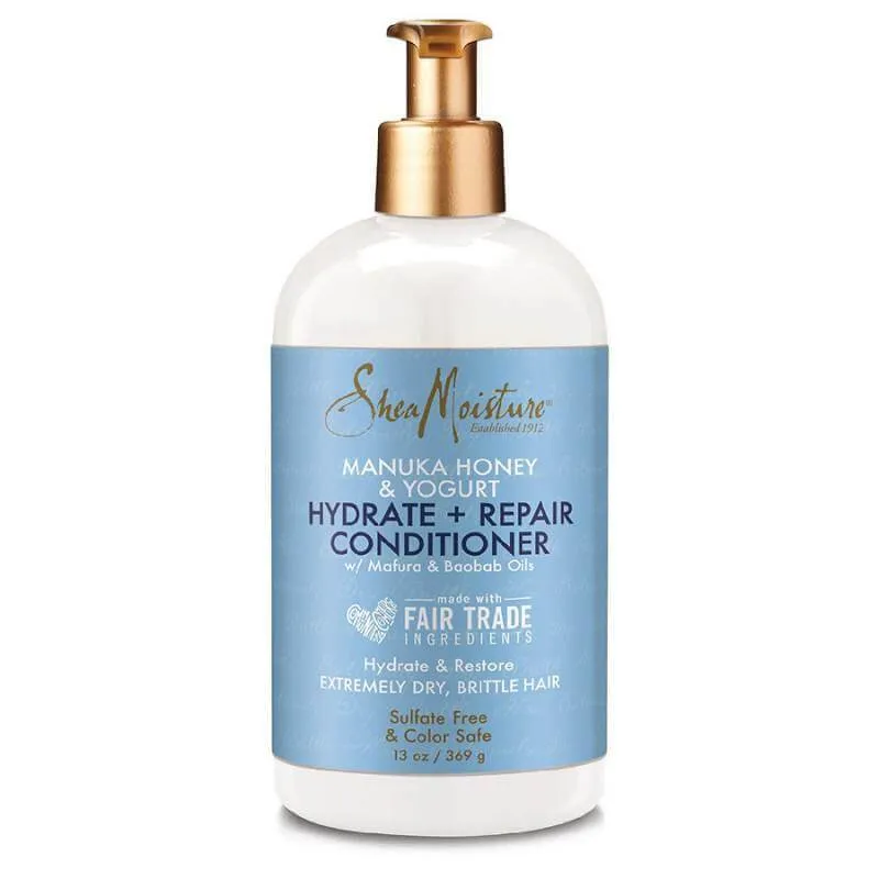 Shea Moisture - Après-shampoing revitalisant démêlant au miel de Manuka et yogourt - 369g