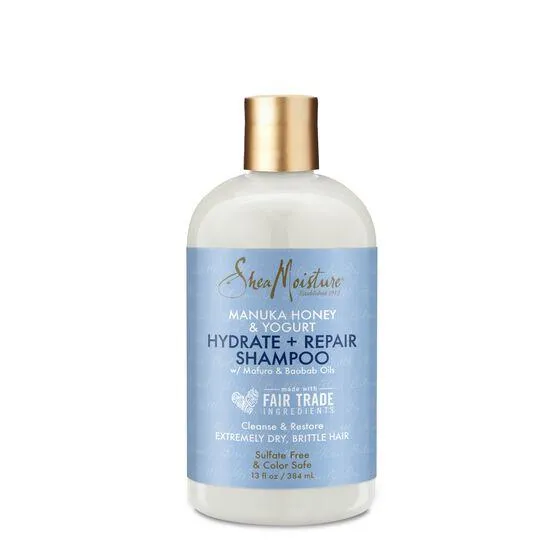 Shea Moisture - Shampoing hydratant et réparateur au miel de Manuka et au yogourt - 384ml