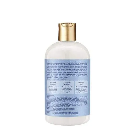 Shea Moisture - Shampoing hydratant et réparateur au miel de Manuka et au yogourt - 384ml