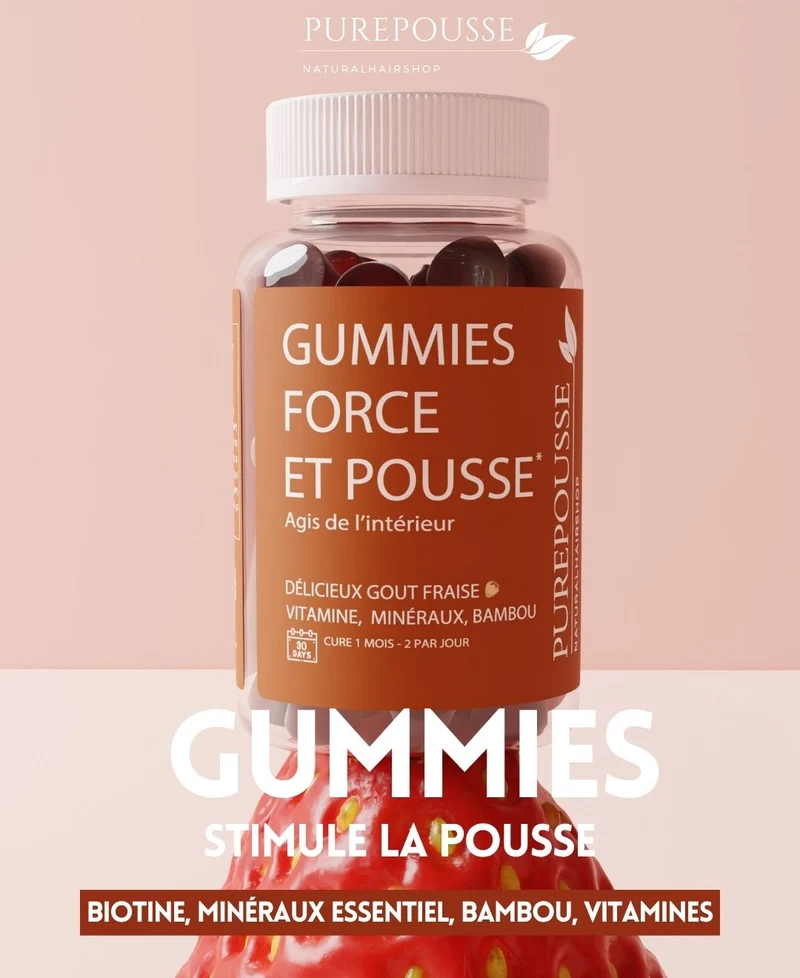 Gummies Pousse cheveux (CURE 1 MOIS)