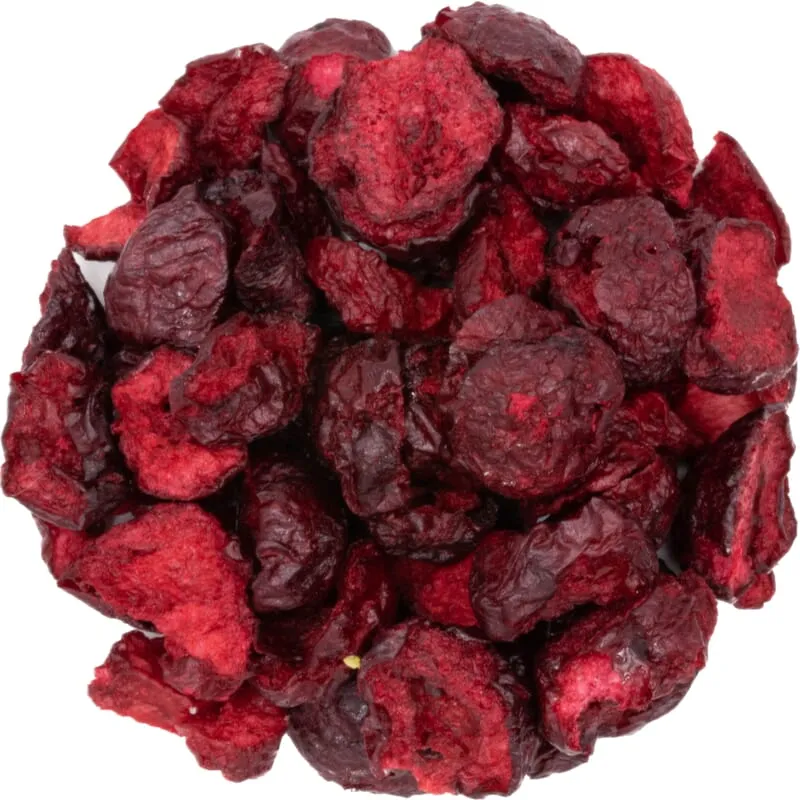Morceaux de cerises acides lyophilisés