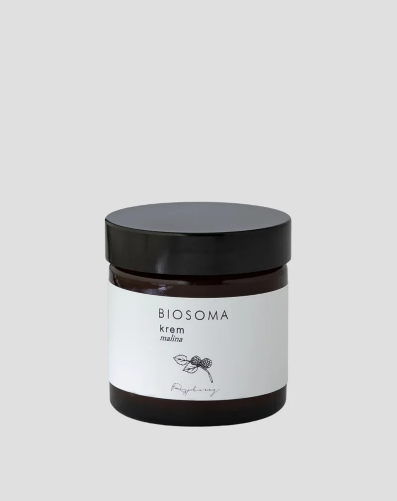 Crème visage à la framboise et à l'acide hyaluronique pour nourrir et hydrater Biosoma