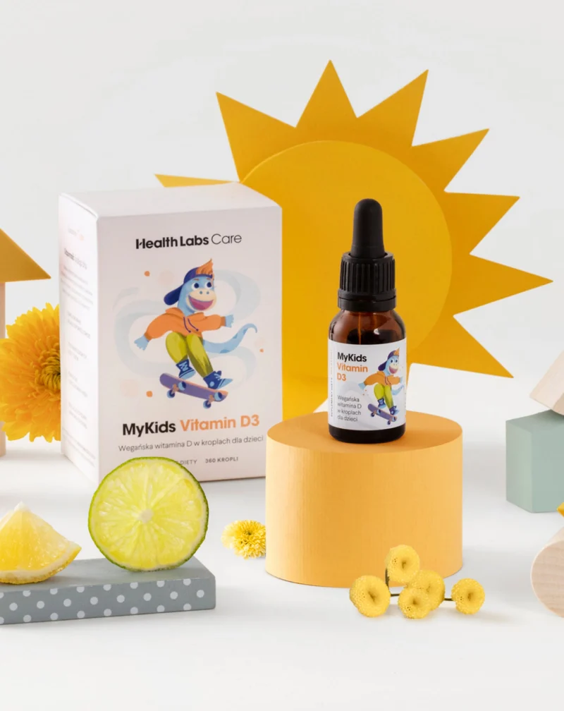 Gouttes de vitamine D véganes pour les enfants MyKids Vitamin D3 Health Labs Care