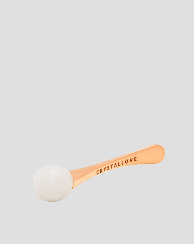 Masseur 3D pour les yeux avec cristal de roche avec applicateur de crème Crystallove