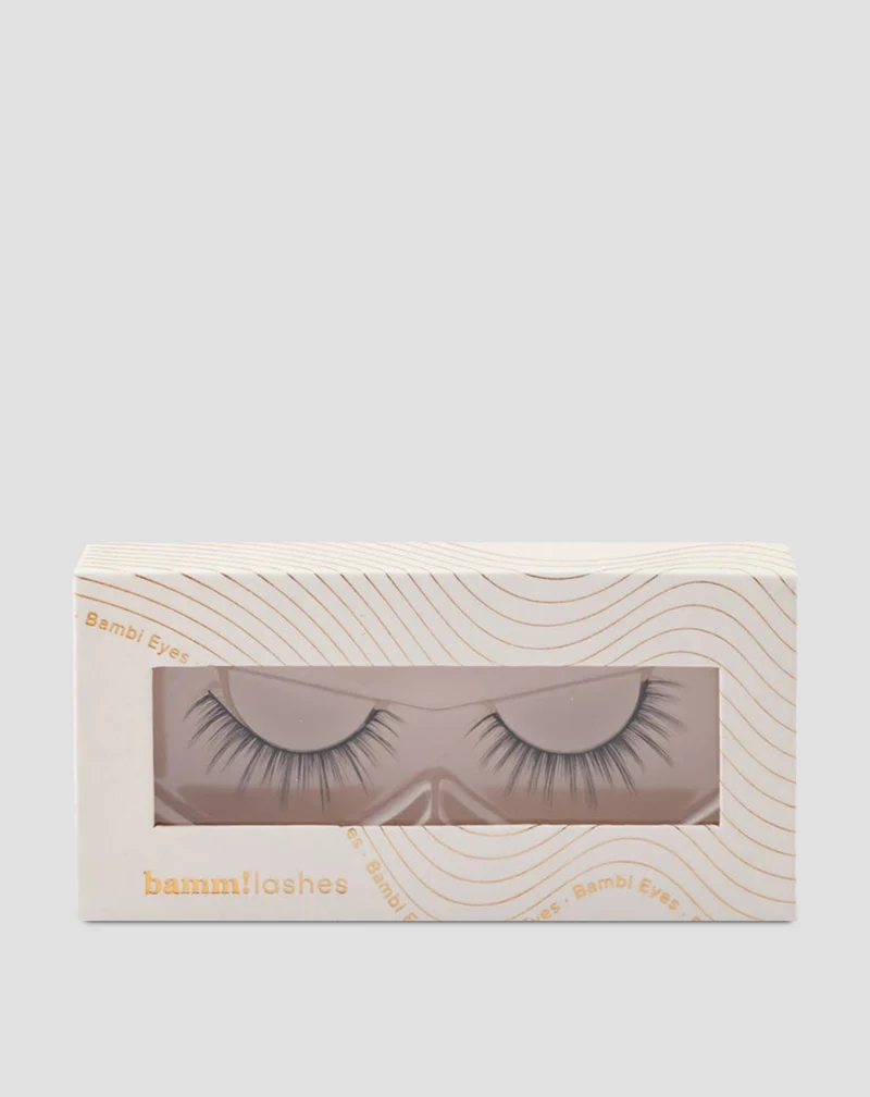 Faux cils en bande 2d à usage répété doux et légers Bambi Eyes Bamm!Lashes
