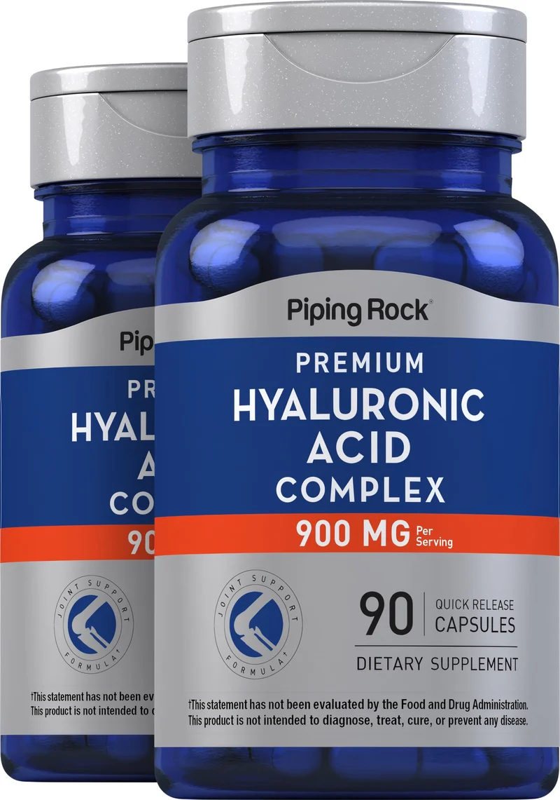 Hyaluronic Acid Complex, 900 mg (per serving), 90 Quick Release Capsules, 2 Bottles