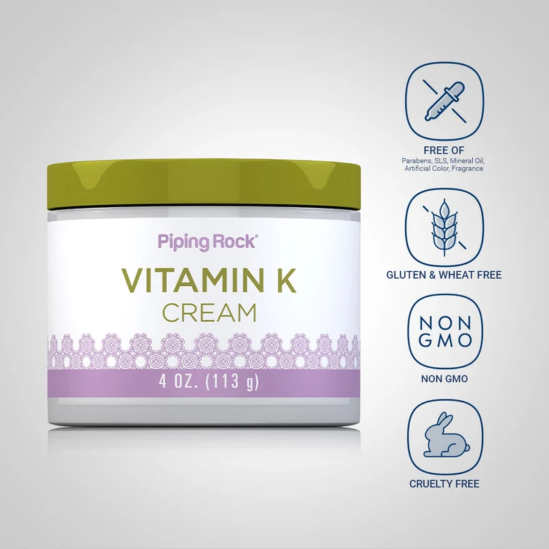 Vitamin K Cream, 4 oz (113 g) Jar, 3 Jars