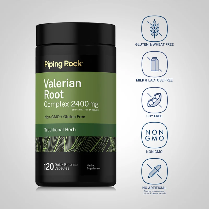 Valerian Root, 2400 mg, 120 Quick Release Capsules, 2 Bottles