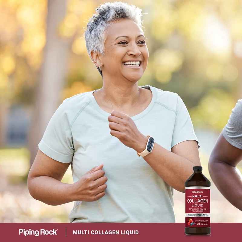 Multi Collagen Liquid (Delicious Mixed Fruit), 1100 mg (per serving), 16 fl oz (473 mL) Bottle
