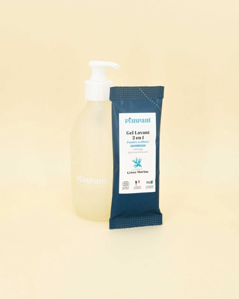 Gel lavant 2 en 1 - Criste marine - Bouteille & Recharge