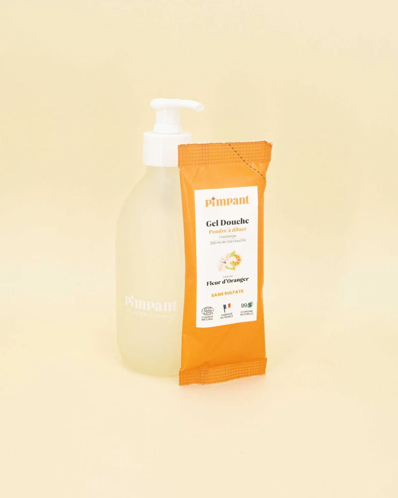 Gel douche - Fleur d'oranger - Bouteille & Recharge