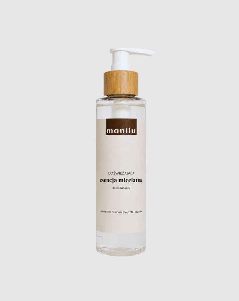 Essence micellaire rafraîchissante pour le démaquillage, apaisant les irritations avec le D-panthénol Manilu