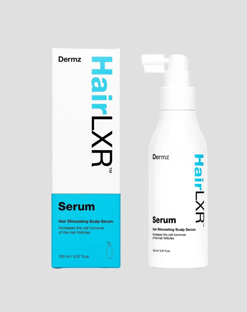 HairLXR Dermz sérum stimulant la croissance des cheveux et régénérant le cuir chevelu