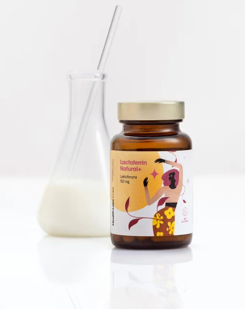 Supplément alimentaire à la lactoferrine 150 mg issue du lait de vache Lactoferrin Natural+ Health Labs Care 30 gélules