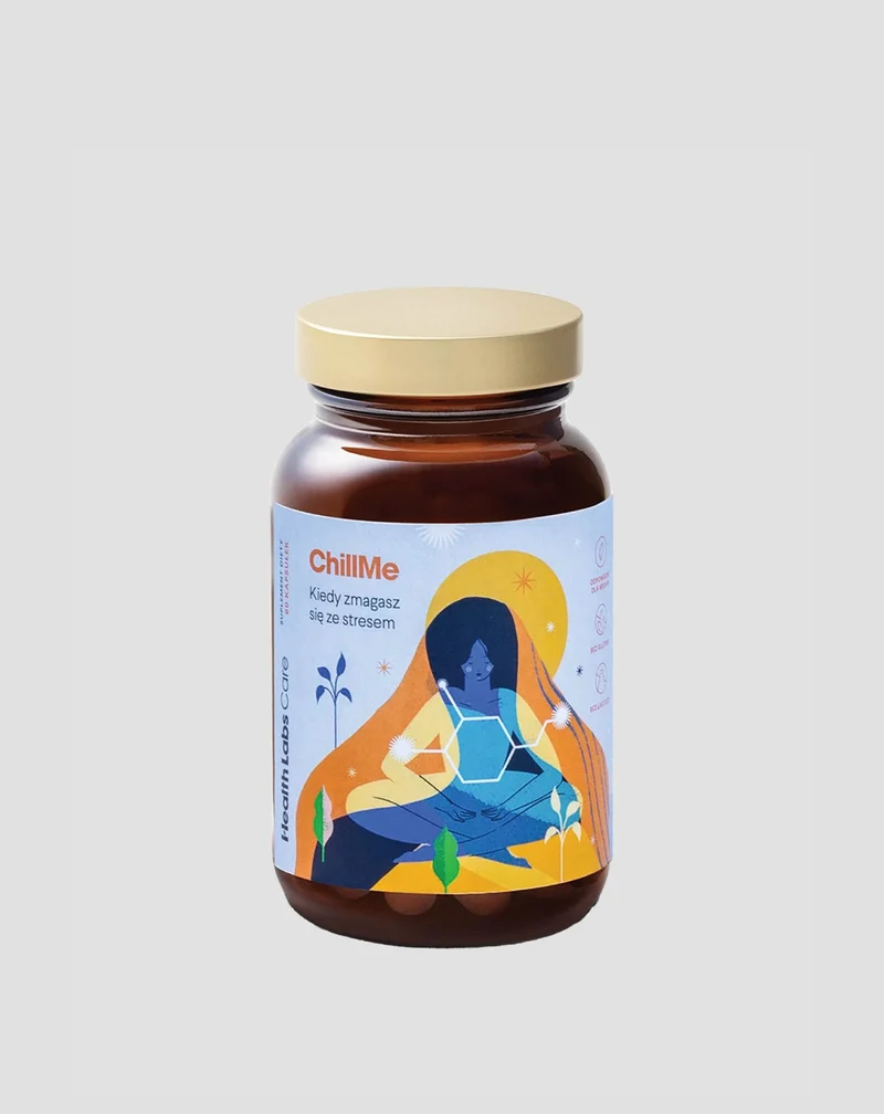 Supplément antistress avec adaptogènes et EGCG ChillMe Health Labs Care 60 gélules