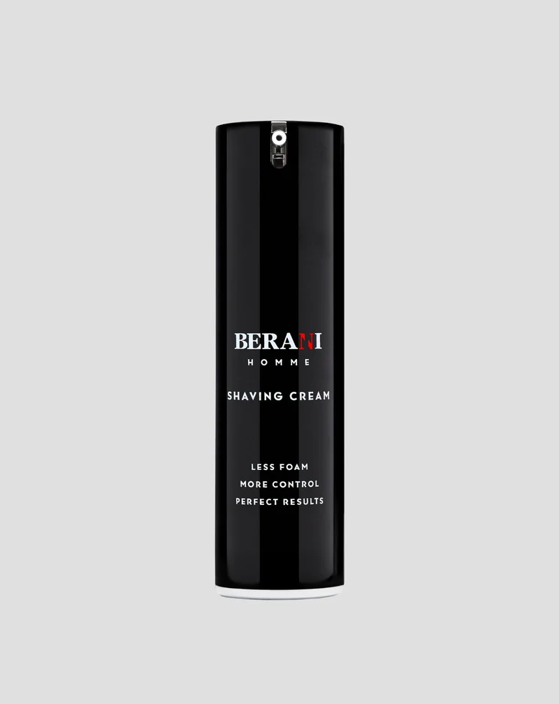 Crème à raser pour homme à l’huile d’avocat et au squalane adoucissant la barbe Berani